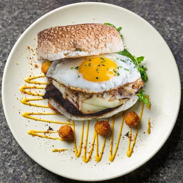 Breakfast All Day Burger.